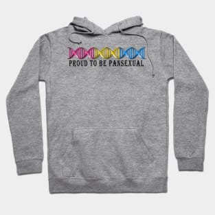 Pansexual Pride Flag Colored DNA Strand Hoodie